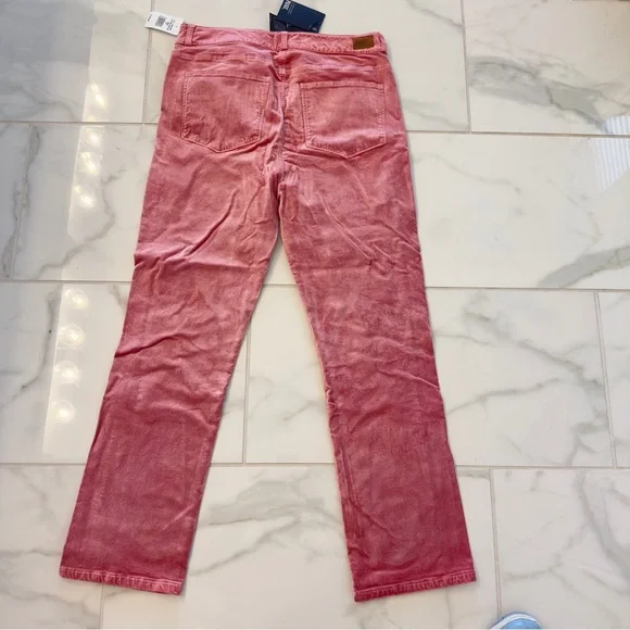 NEW PAIGE Pink Straight-Leg Jeans
